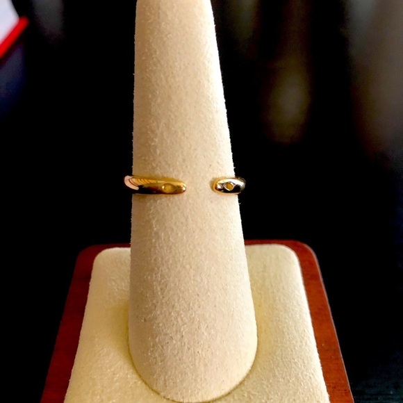 NEW Pretty Bird Adjustable 18k Gold Plated Heart Ring - Picture 3 of 3